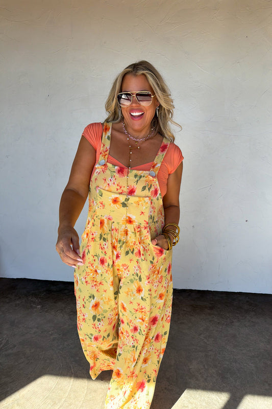 Boho Yellow Overalls