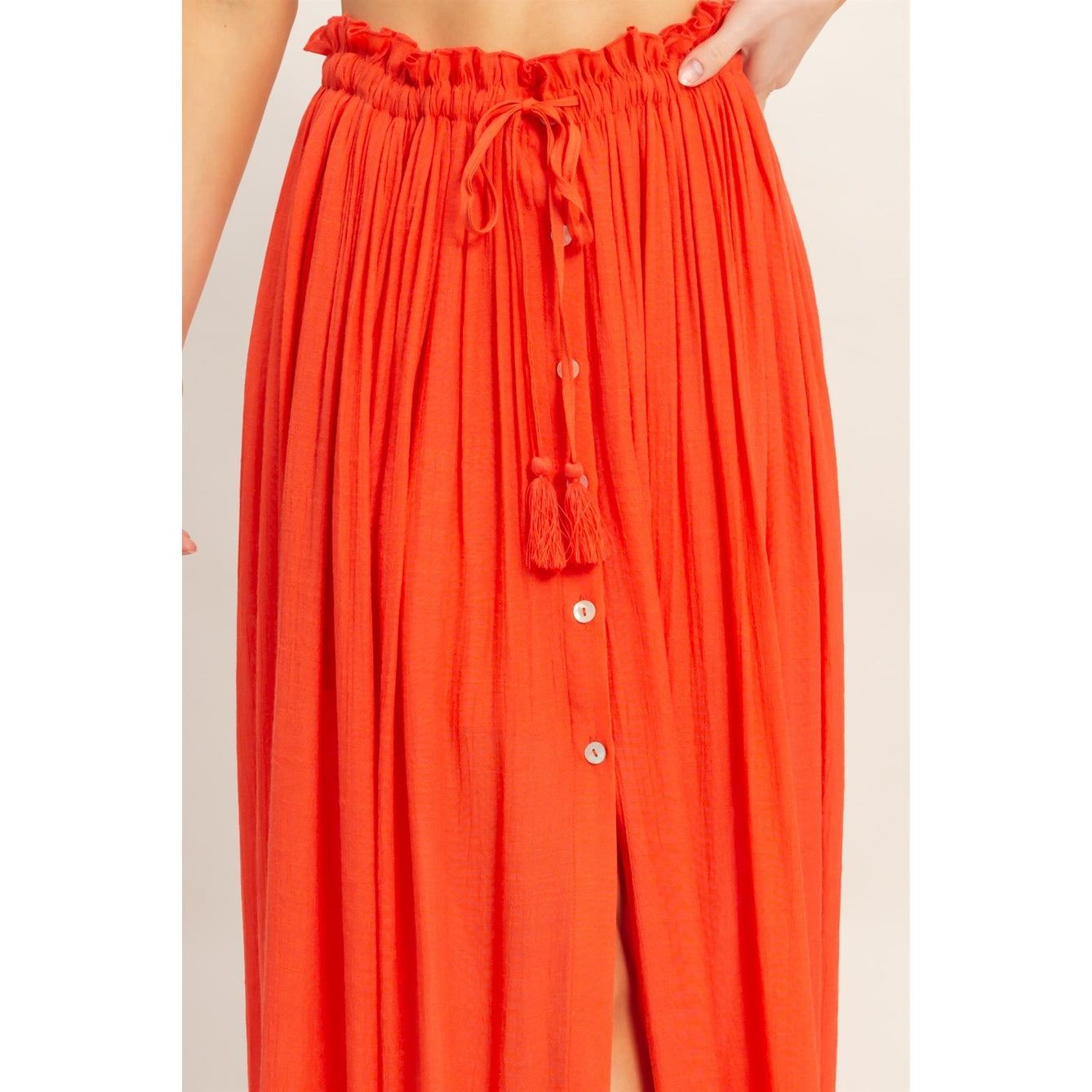 Smocked Top & Maxi Skirt Set