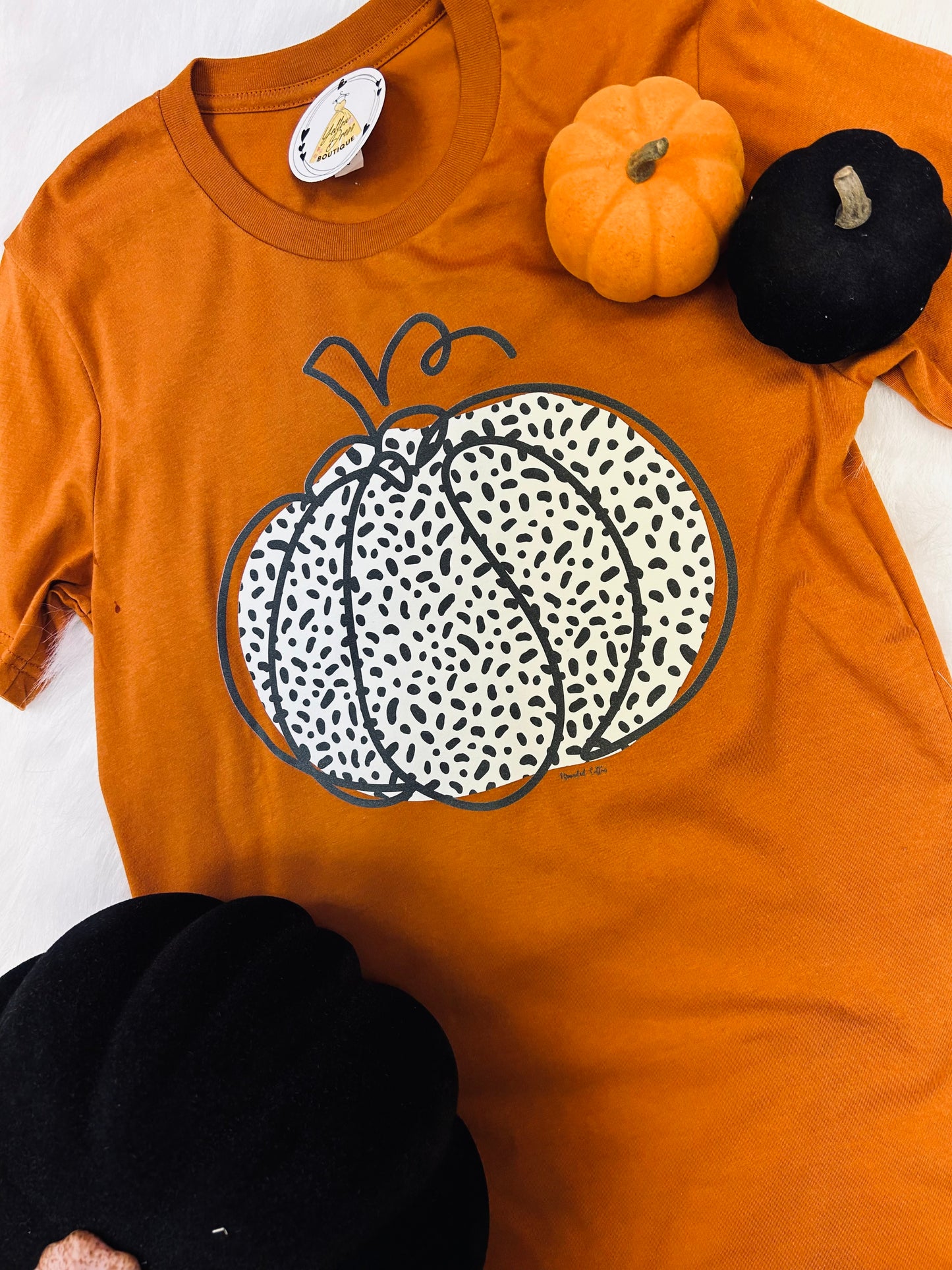 Cheetah Dot Pumpkin Tee