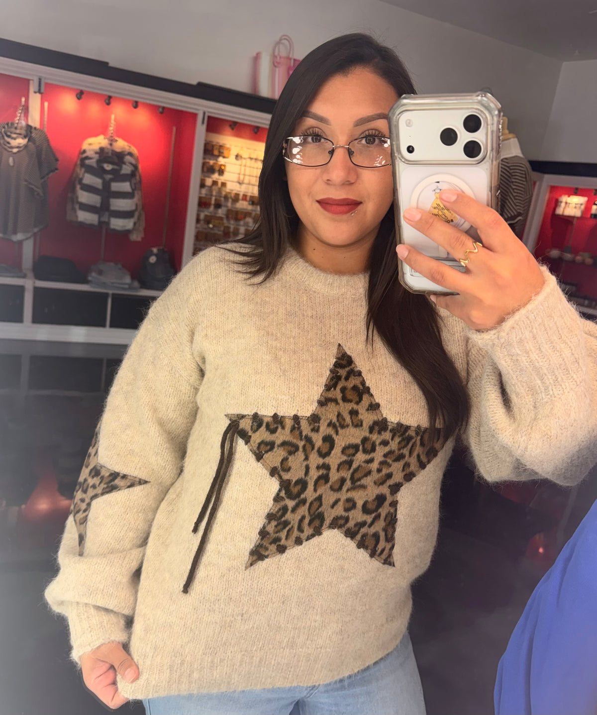 Bold Star Knit Sweater