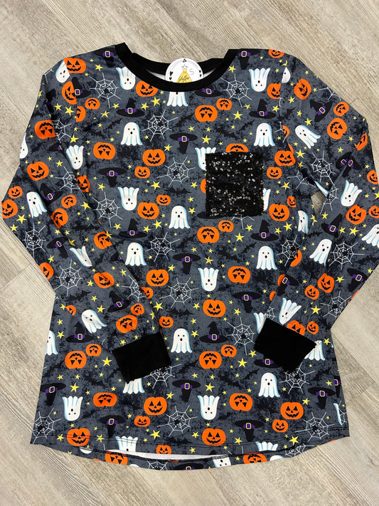 Ghosts & Pumpkins Halloween Top