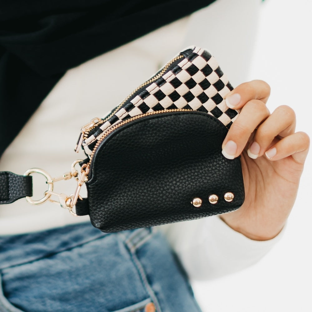 Wonderlust Woven Duo Pouch Wristlet