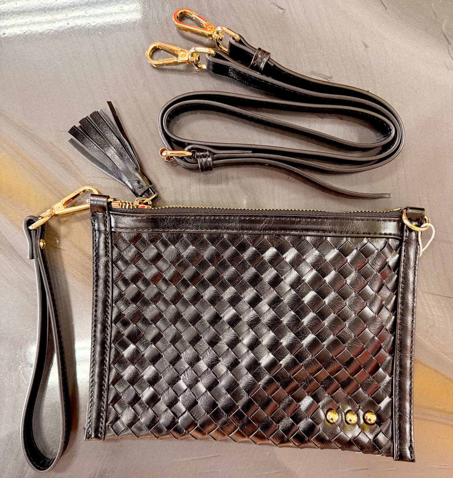 Veda Woven Crossbody/Clutch