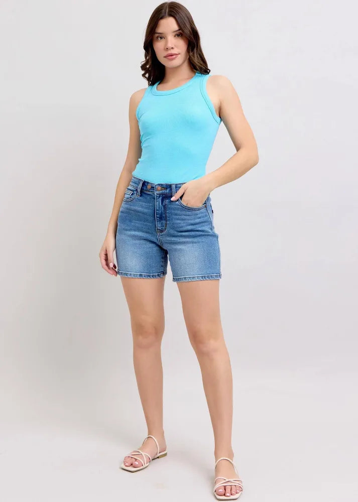 Judy Blue HW Dad Shorts