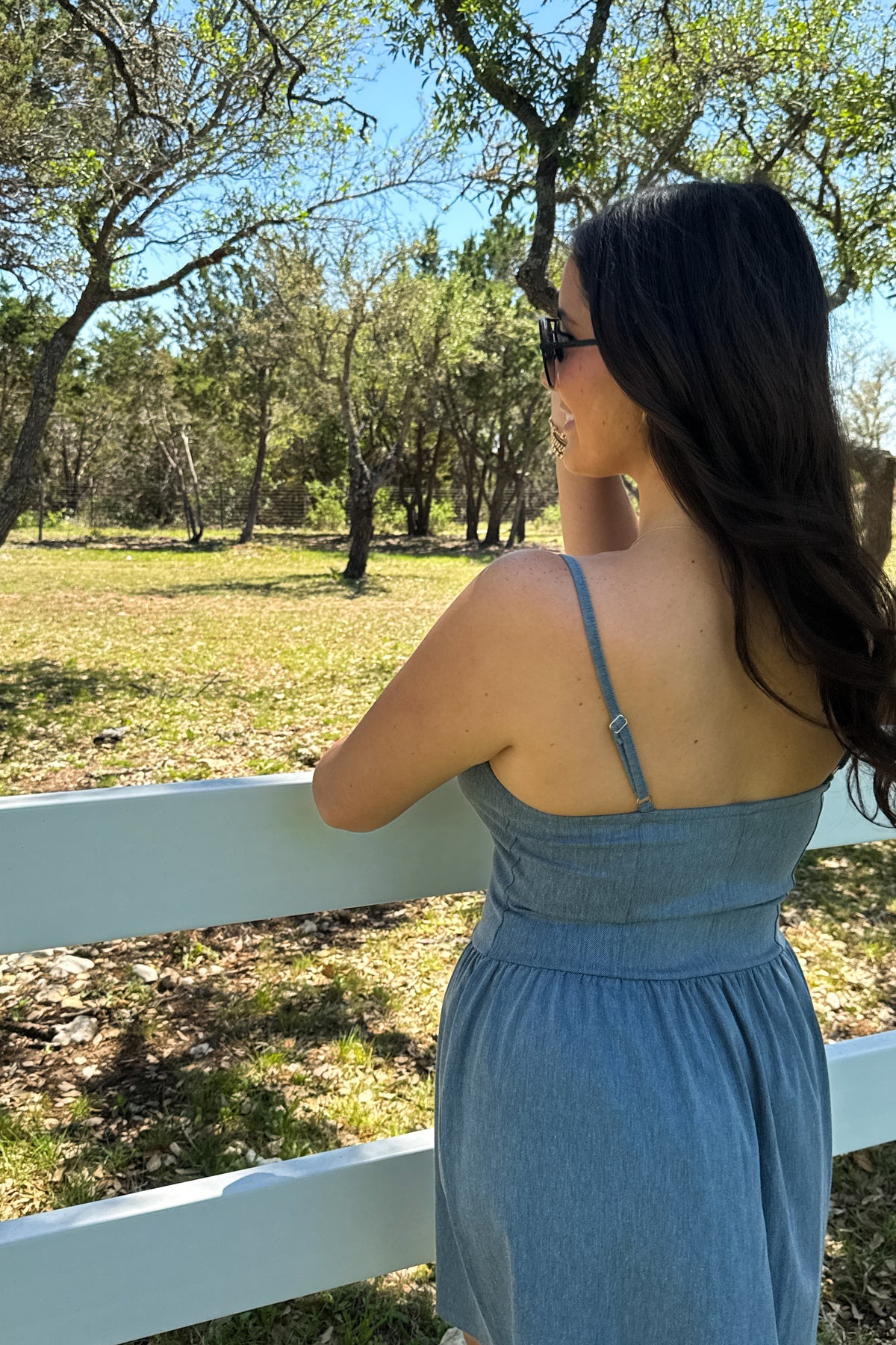 Denim Bow Dress
