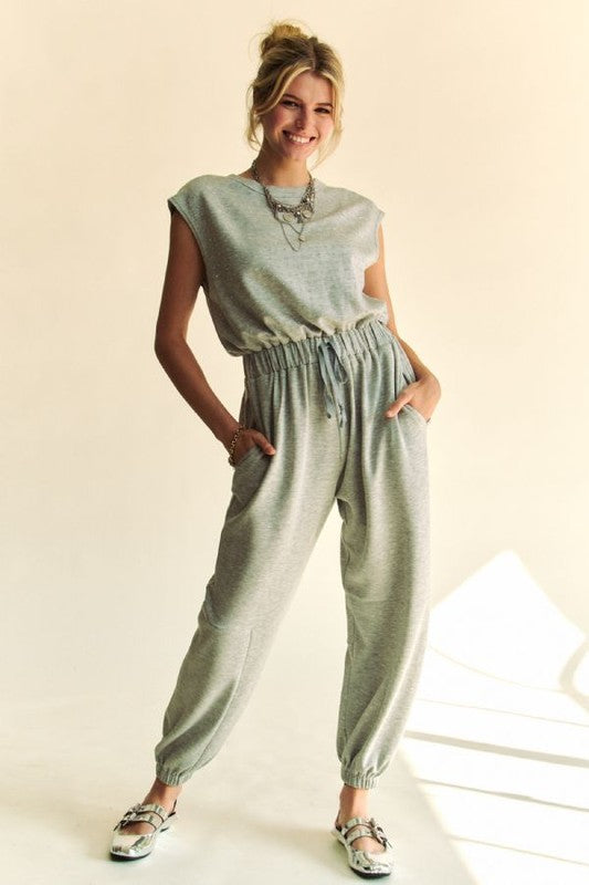 Rhinestone Jogger Jumpsuit