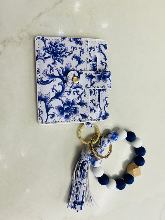 Silicone Wallet Tassel Keychain