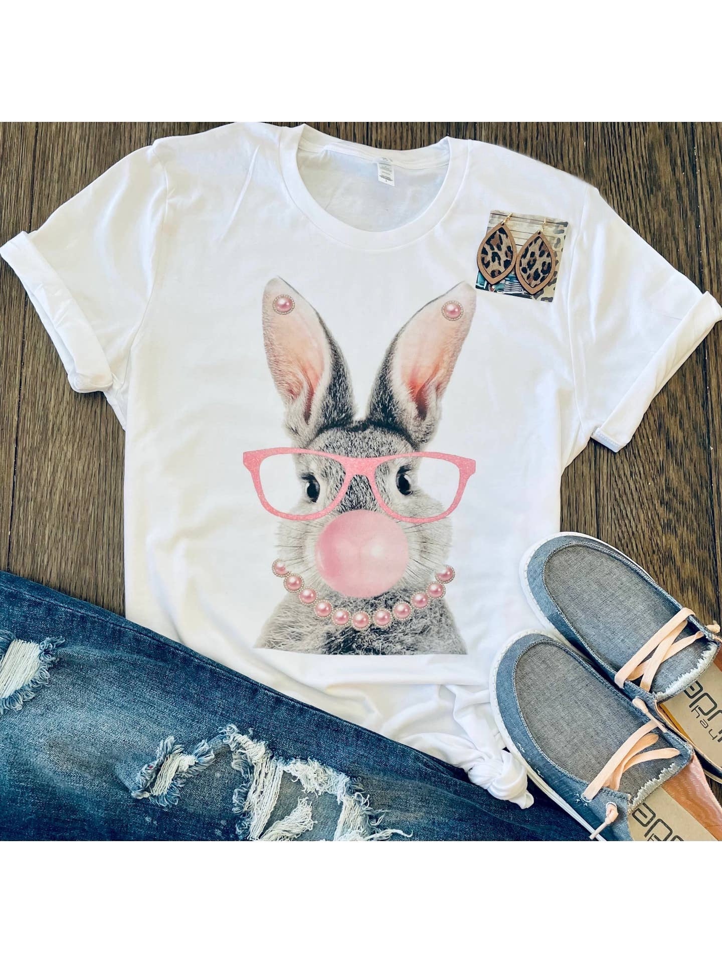 Glam Easter Bunny Tee