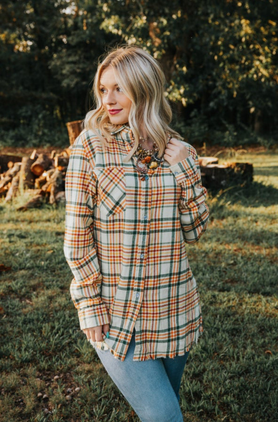 Fall Silk Thankful Flannel