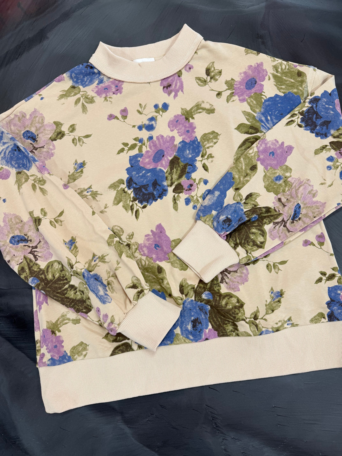 Cozy Floral Sweatshirt