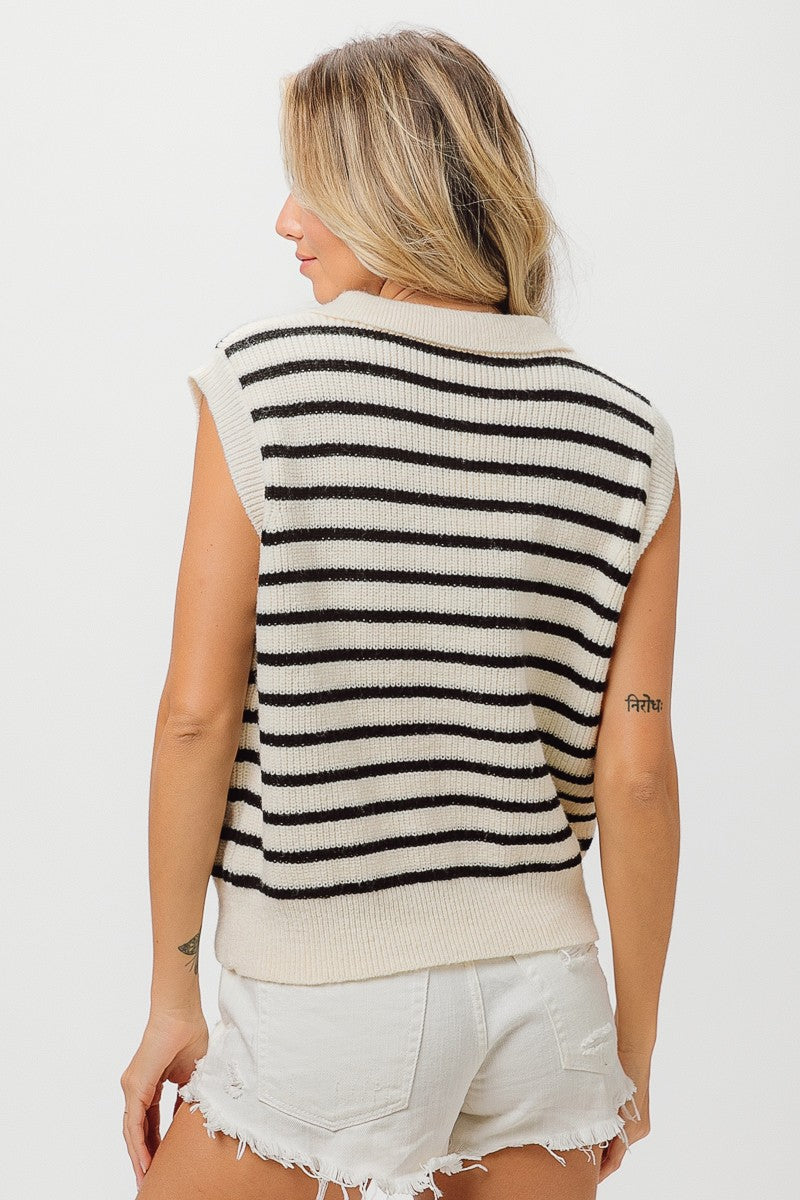 Striped Sweater Vest