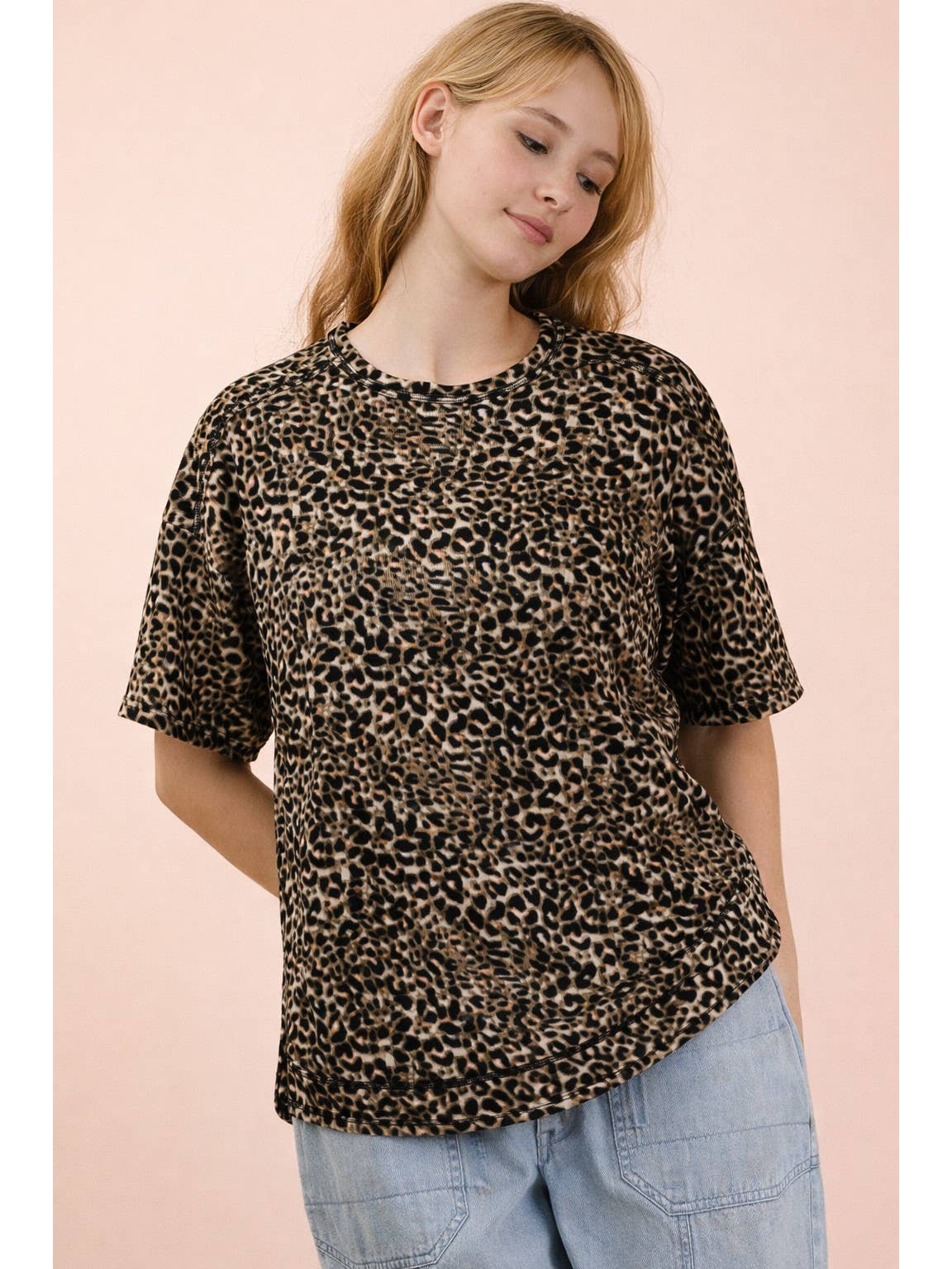 Leopard Printed Knit Top