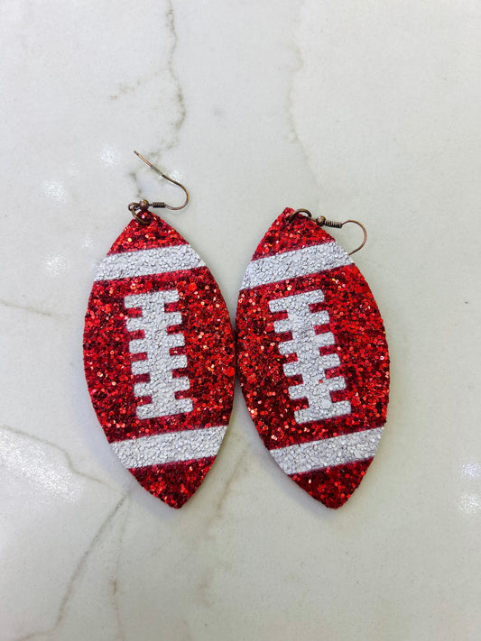 Football earrings