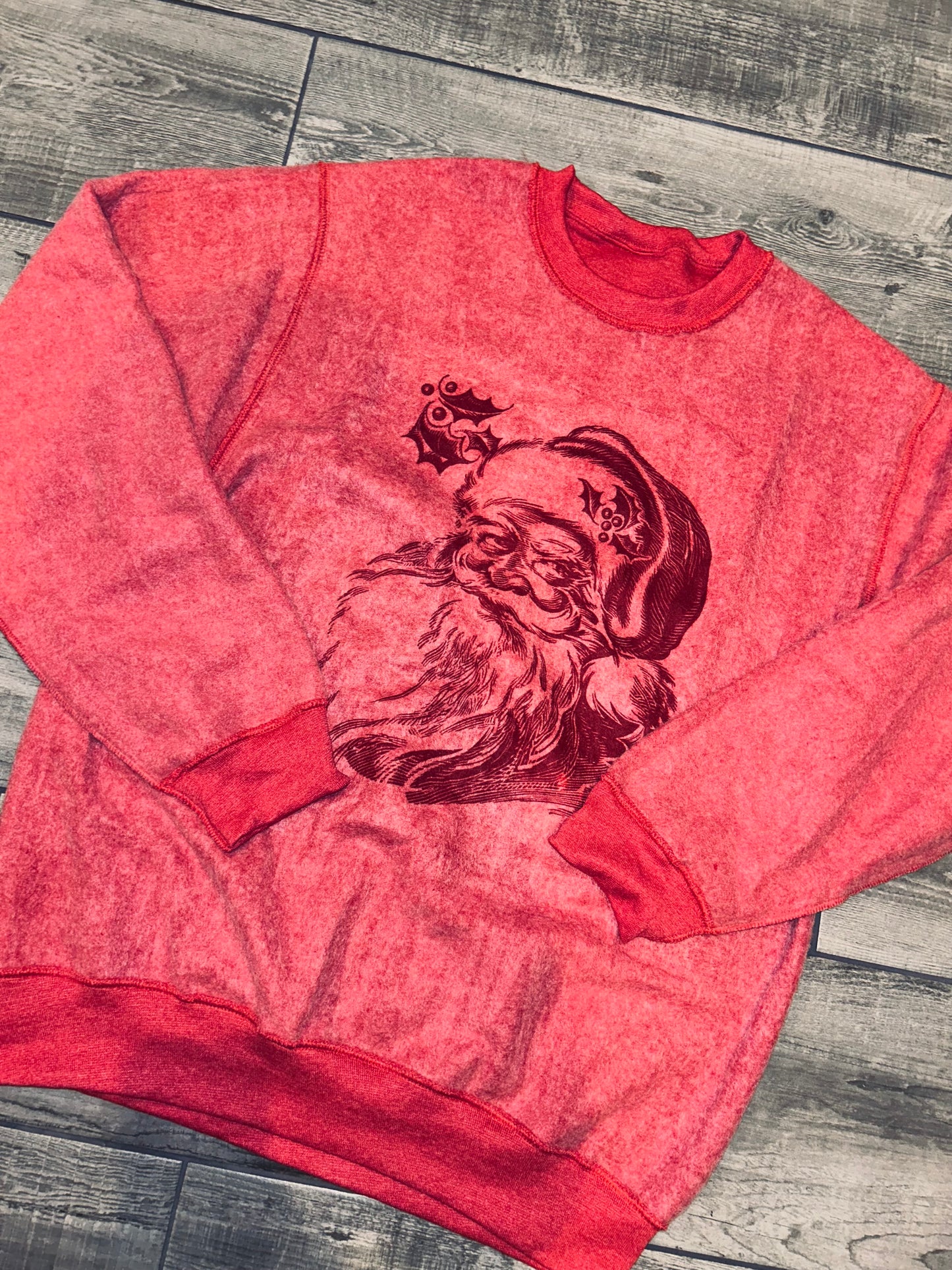 Vintage Inside Out Santa Sweater