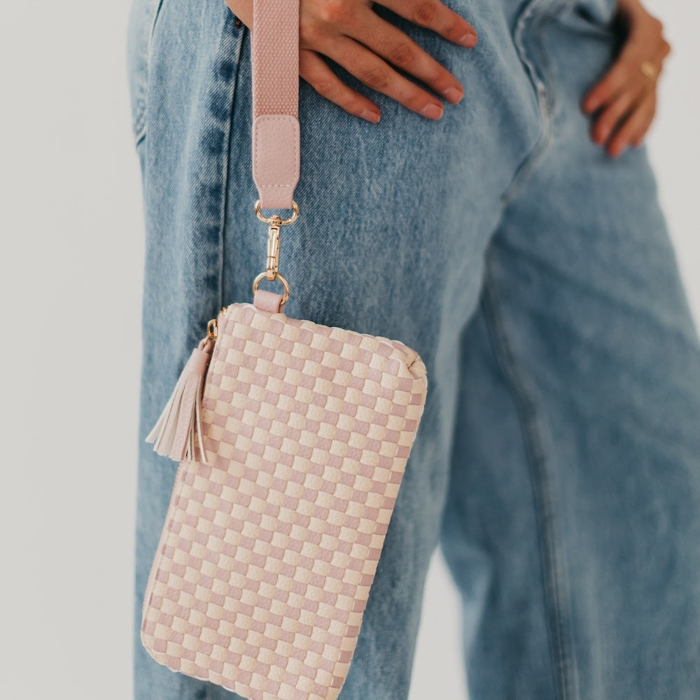 Woven Clutch Wristlet