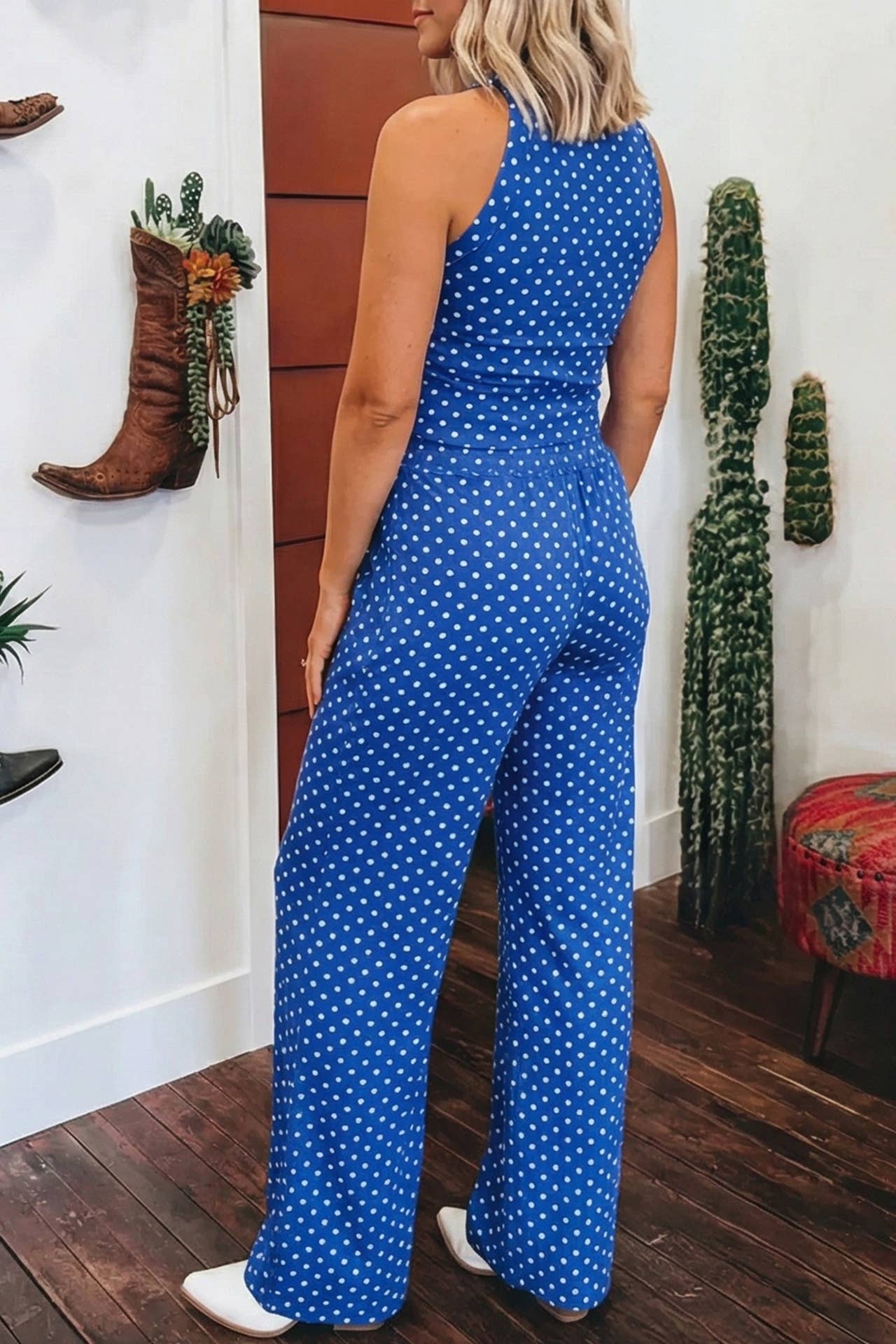 Polka Dot Slim Tank Set