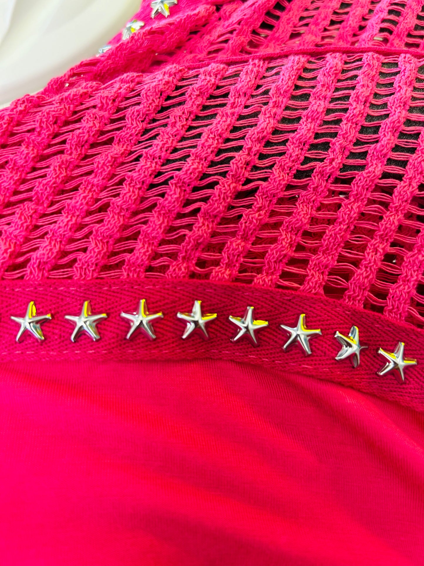 Star Studded Pink Top