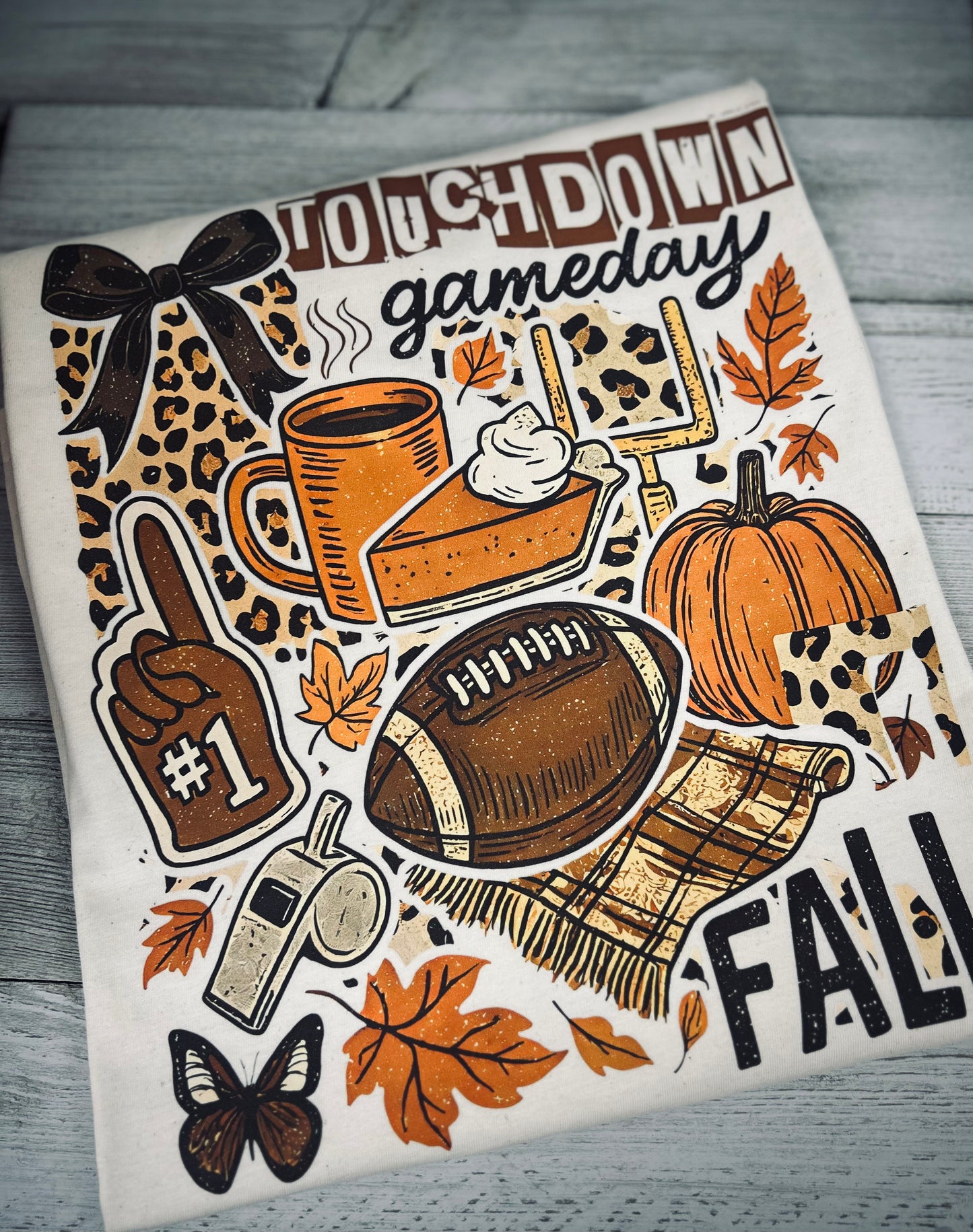 Touchdown Fall Football Tee