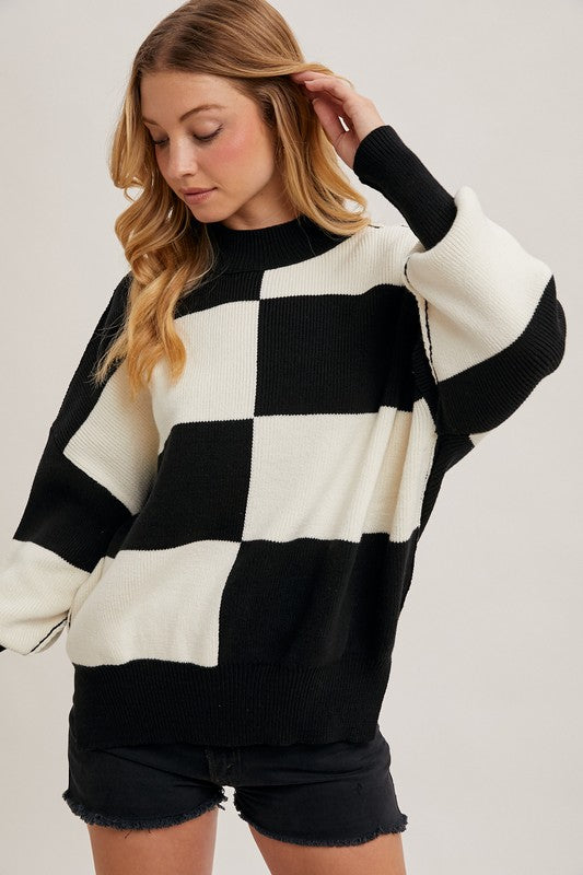 Color Block Dolman Sweater