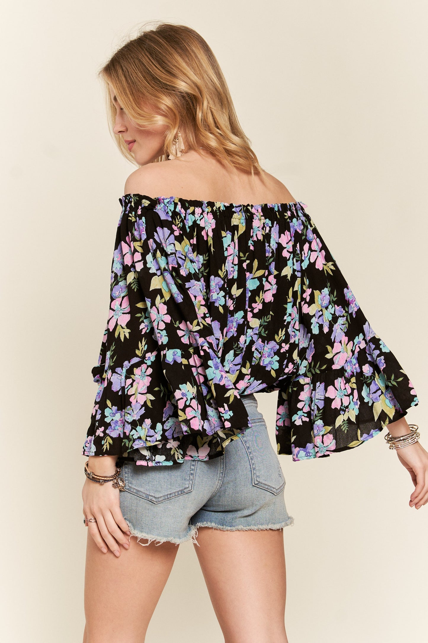 Off Shoulder Floral Top