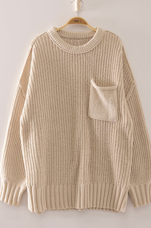 Plus Size Chunky Knit Sweater