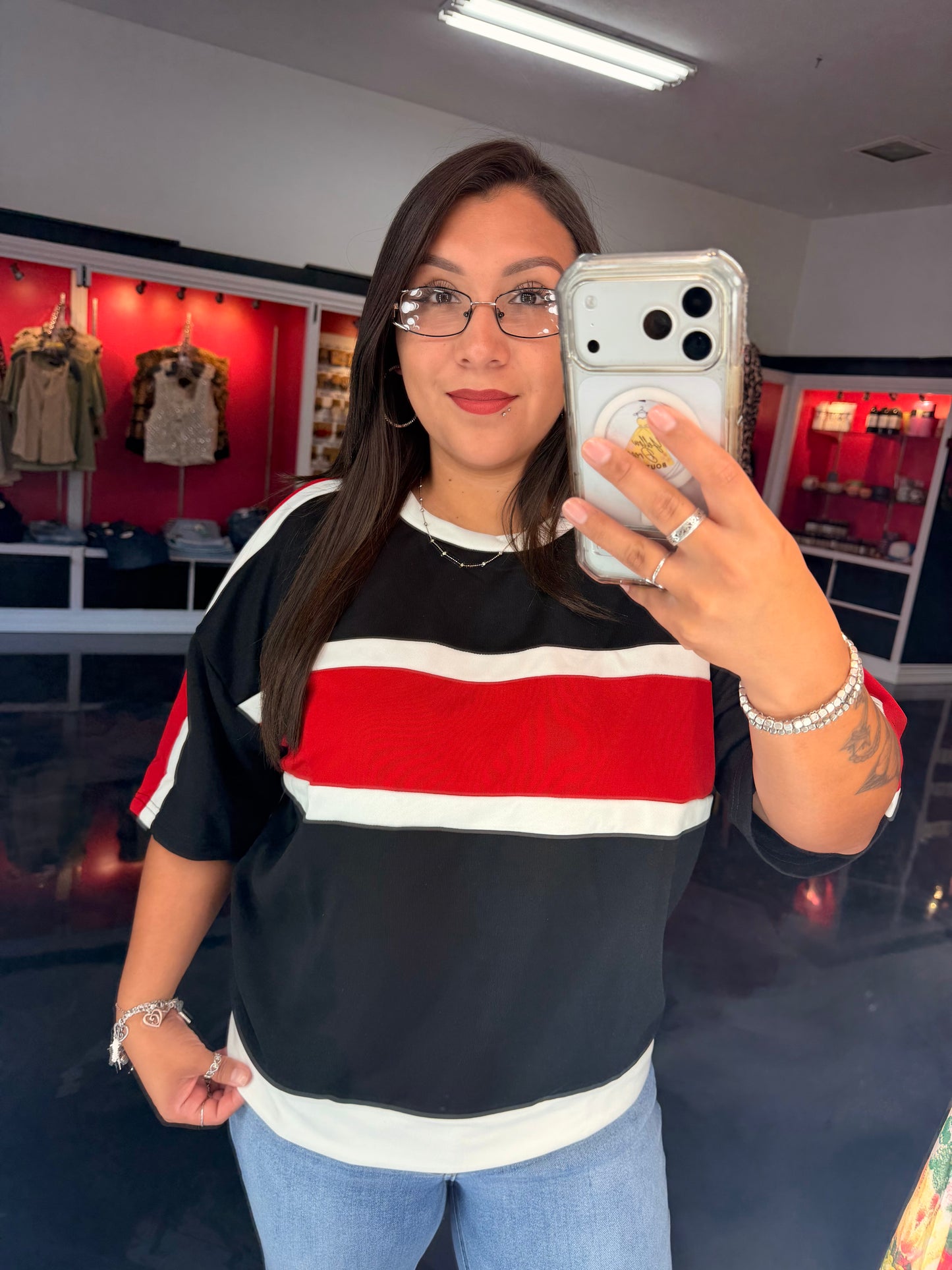 Gameday Color Block Top