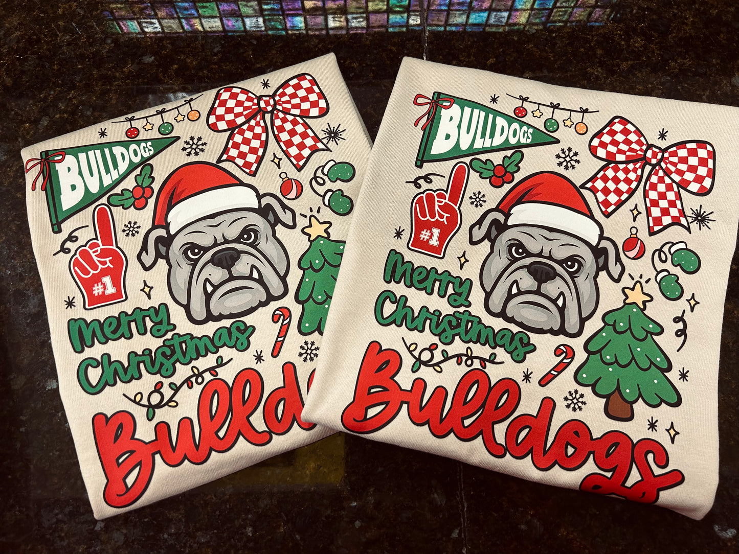 Bulldog Christmas Tee