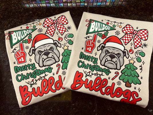 Bulldog Christmas Tee