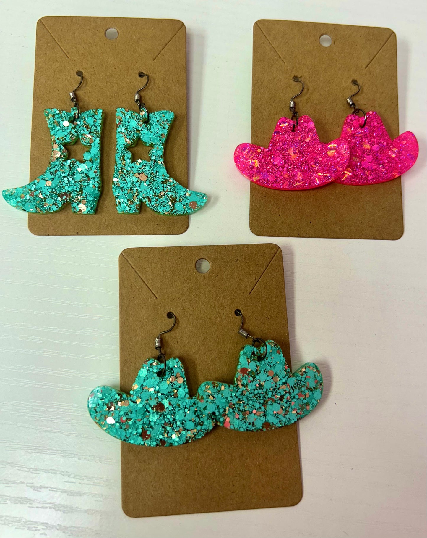 Cowgirl Resin Earrings