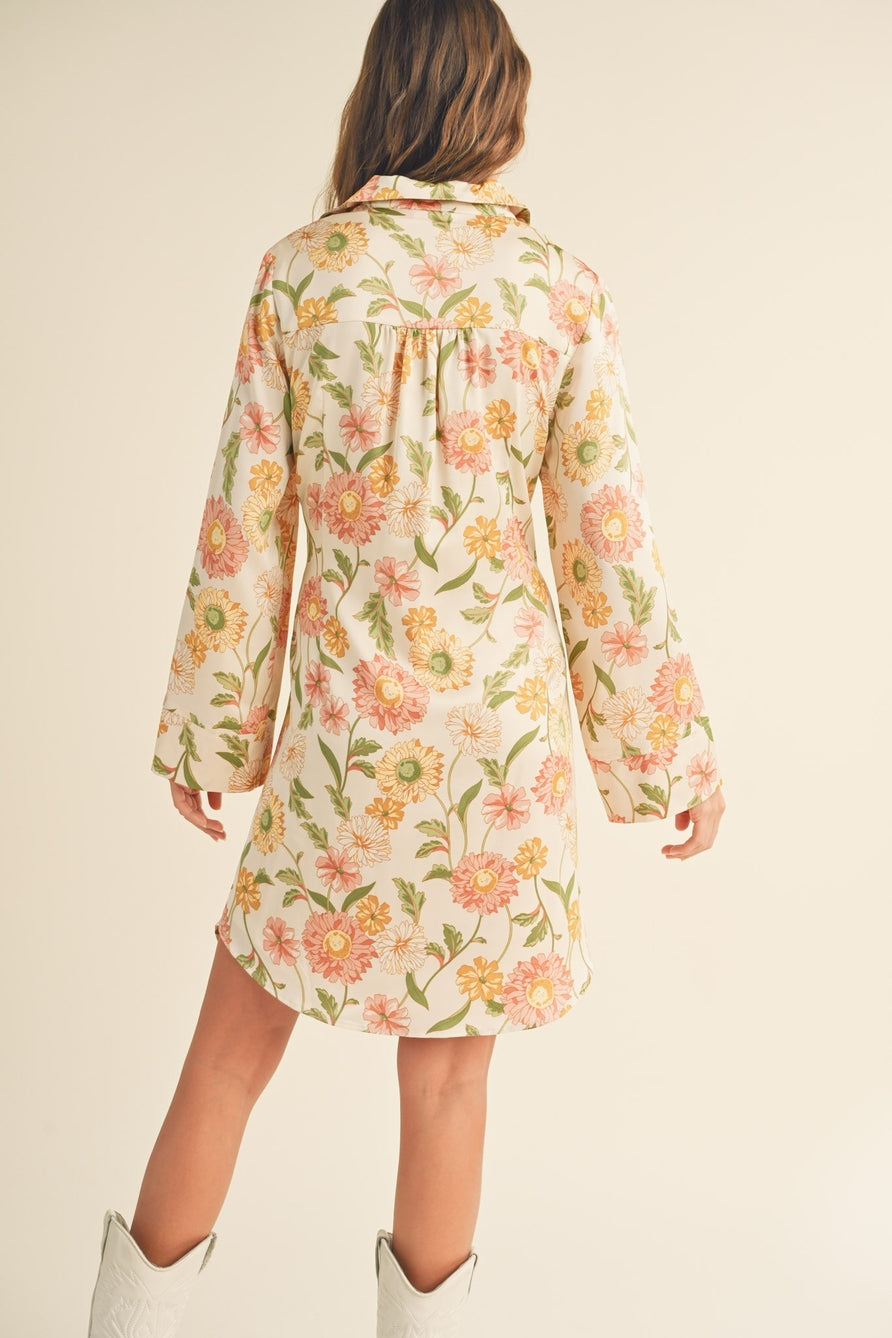 Floral Tie Front Mini Dess