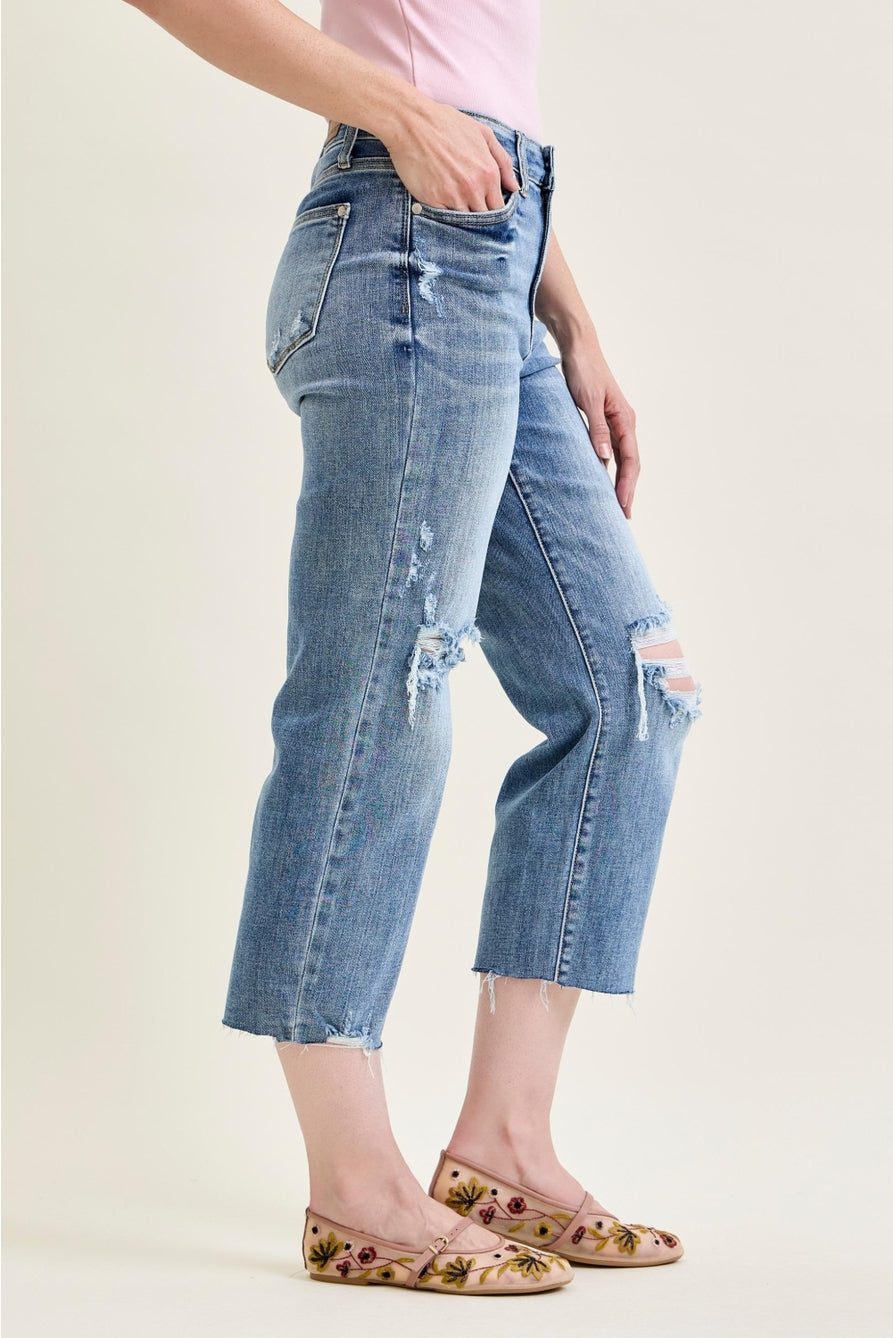 JB HW Destroy Crop Wide Leg