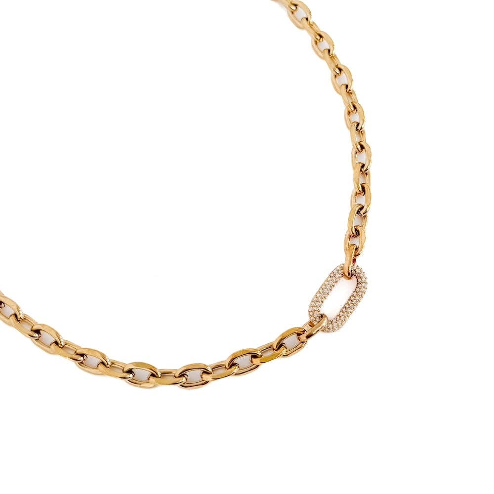 Diamond Link Chain Necklace
