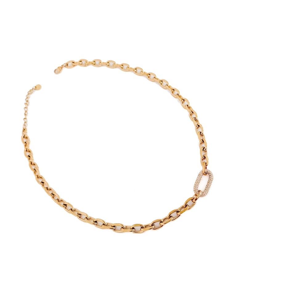 Diamond Link Chain Necklace