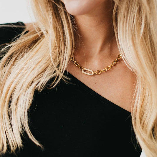Diamond Link Chain Necklace