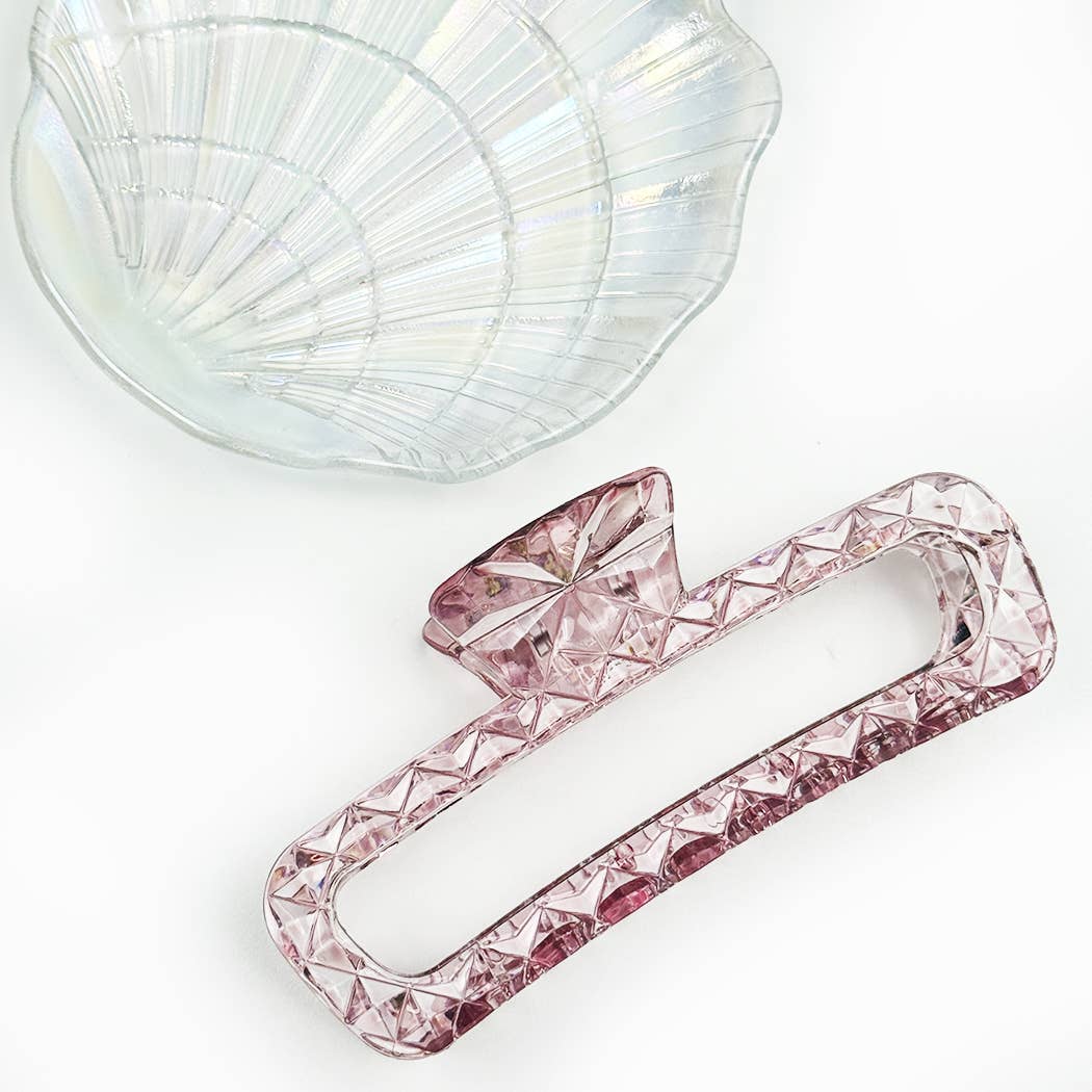 Diamond Cut Jumbo Size Hair Clip
