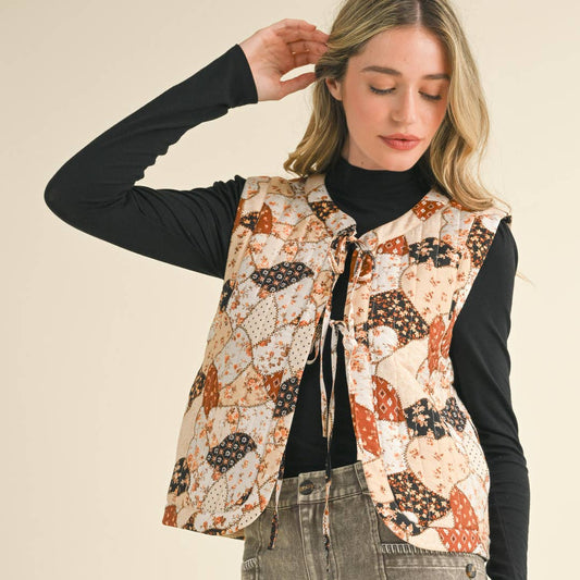 Patchwork Puff Quilted Vest