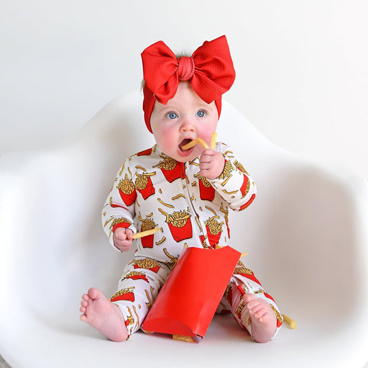 French Fries Bamboo Onesie