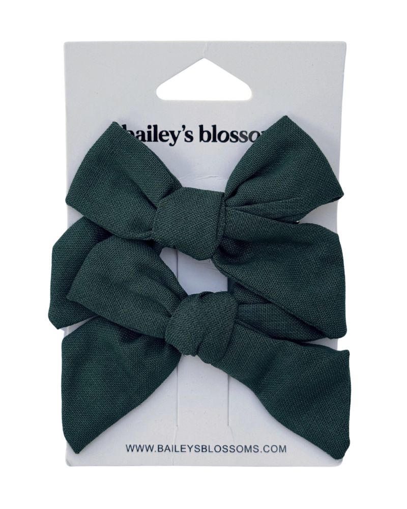 Linen Cotton Piggie Bow Sets