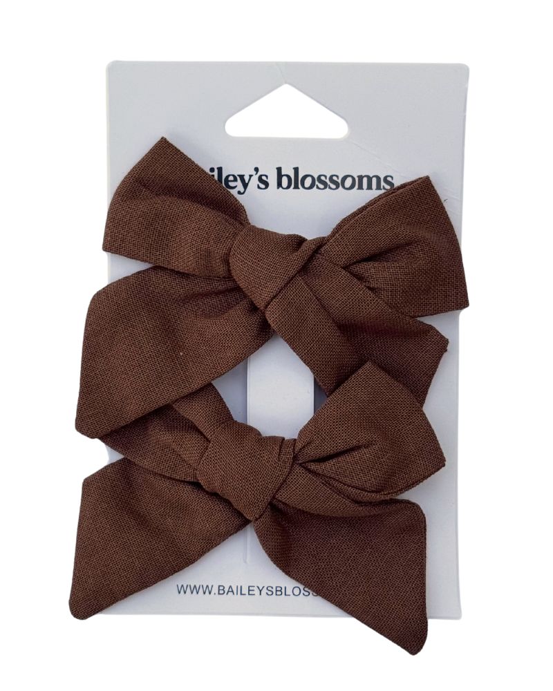 Linen Cotton Piggie Bow Sets
