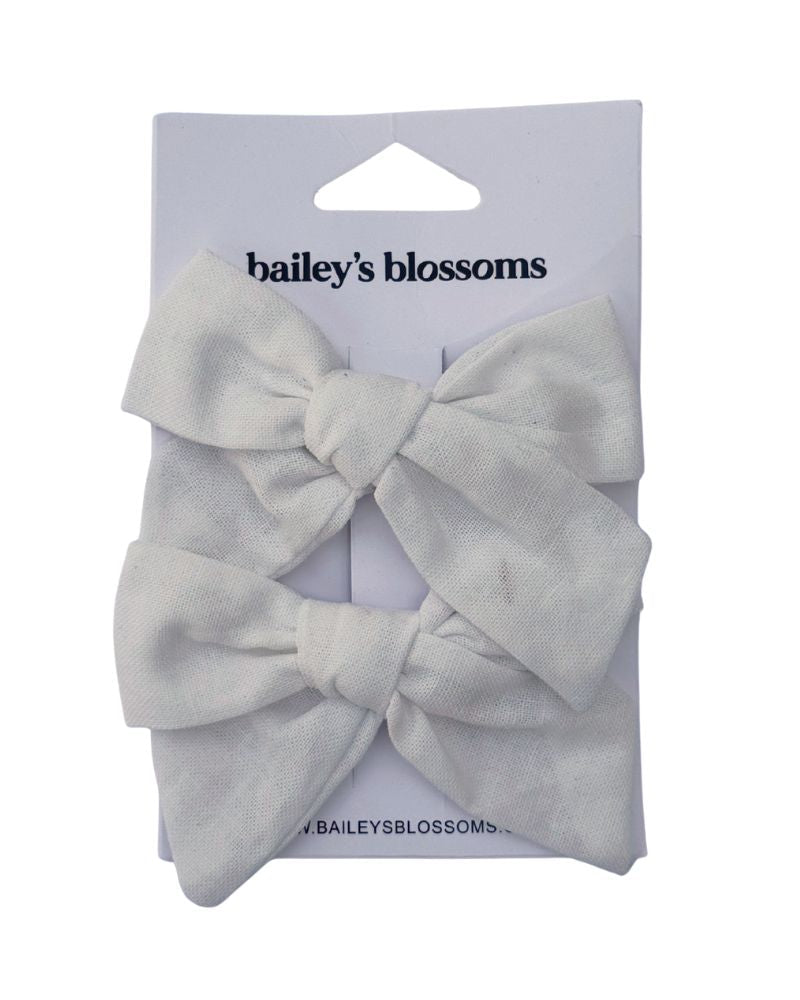 Linen Cotton Piggie Bow Sets