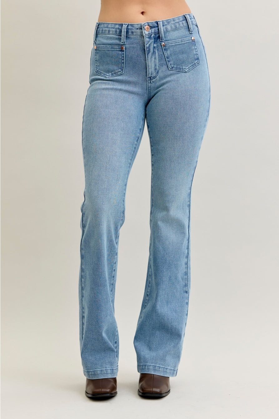JB MR Bootcut Front Patch Pocket