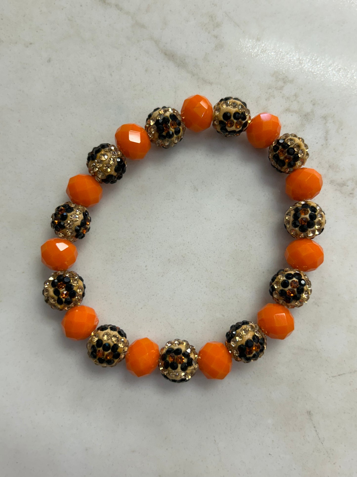Multi Leopard Bead Bracelet