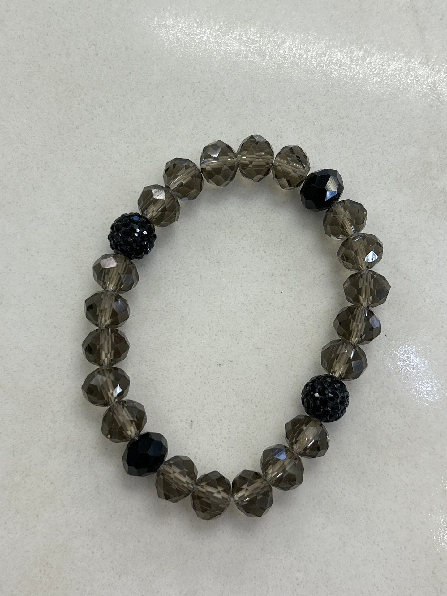 Big Bead 2 Crystal Bracelet