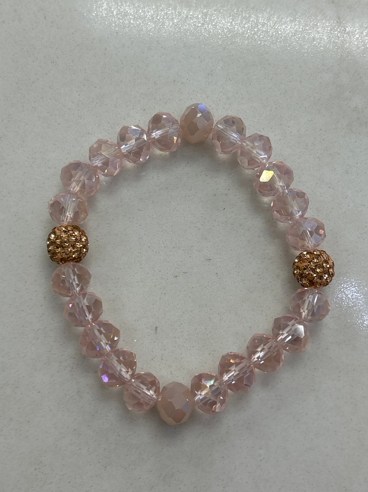 Big Bead 2 Crystal Bracelet