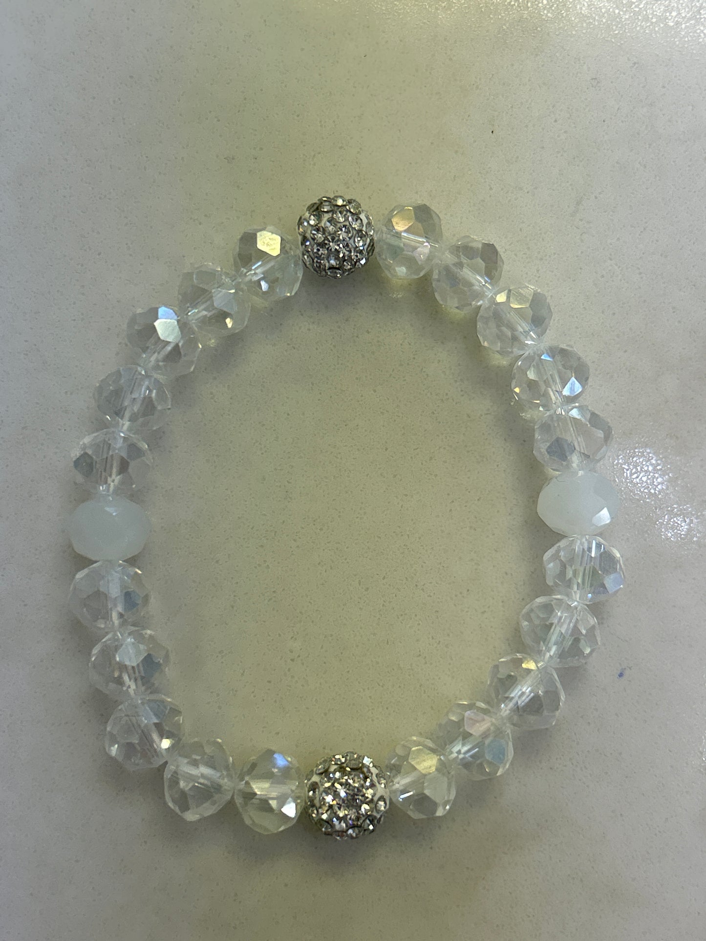 Big Bead 2 Crystal Bracelet