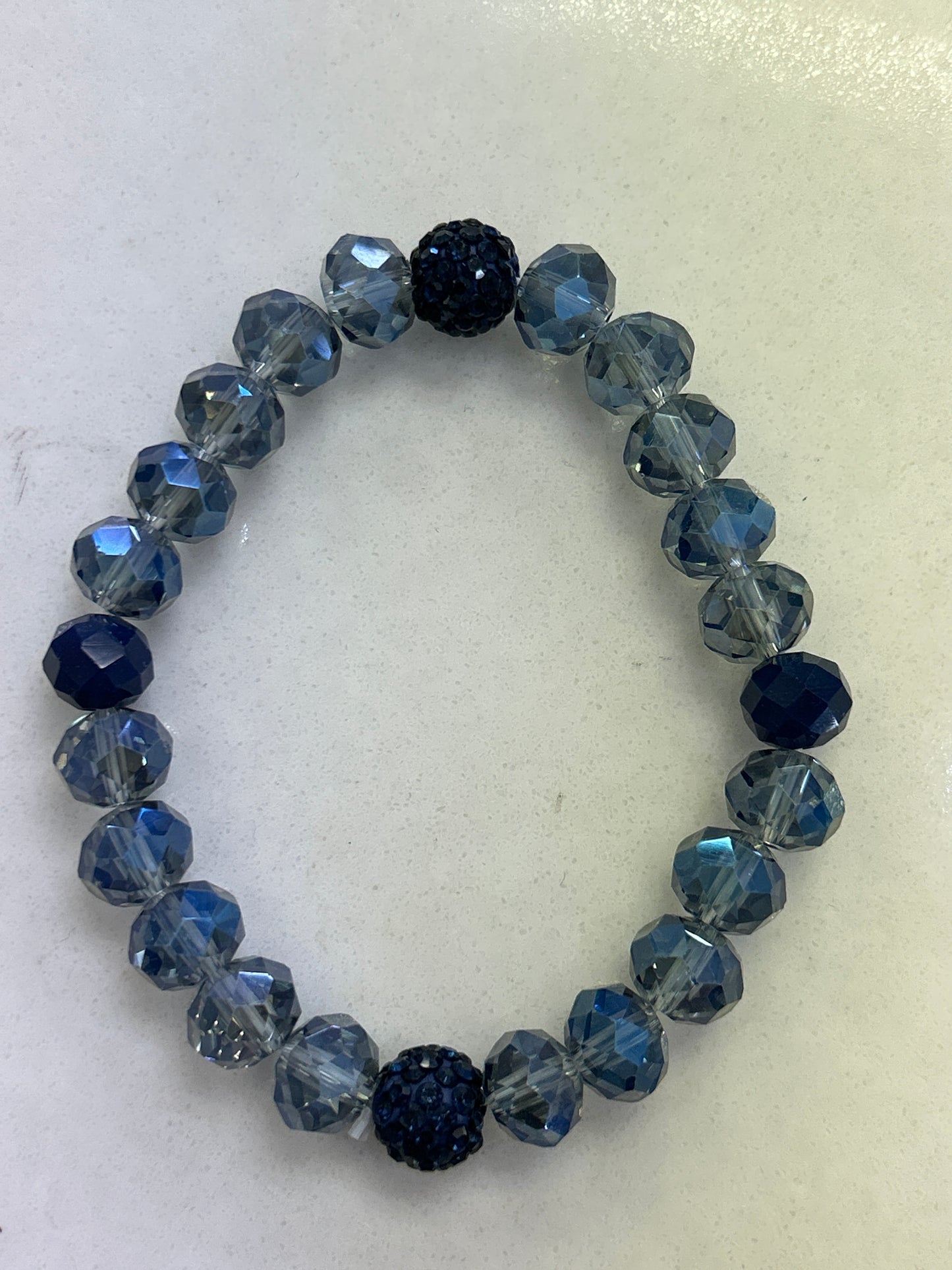 Big Bead 2 Crystal Bracelet